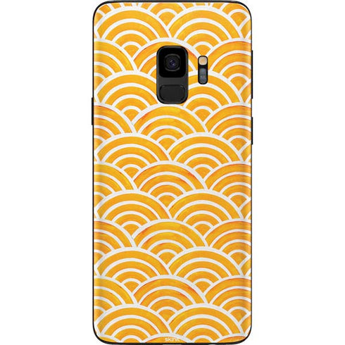 Cat Coq Japanese Wave Galaxy S9 Skin